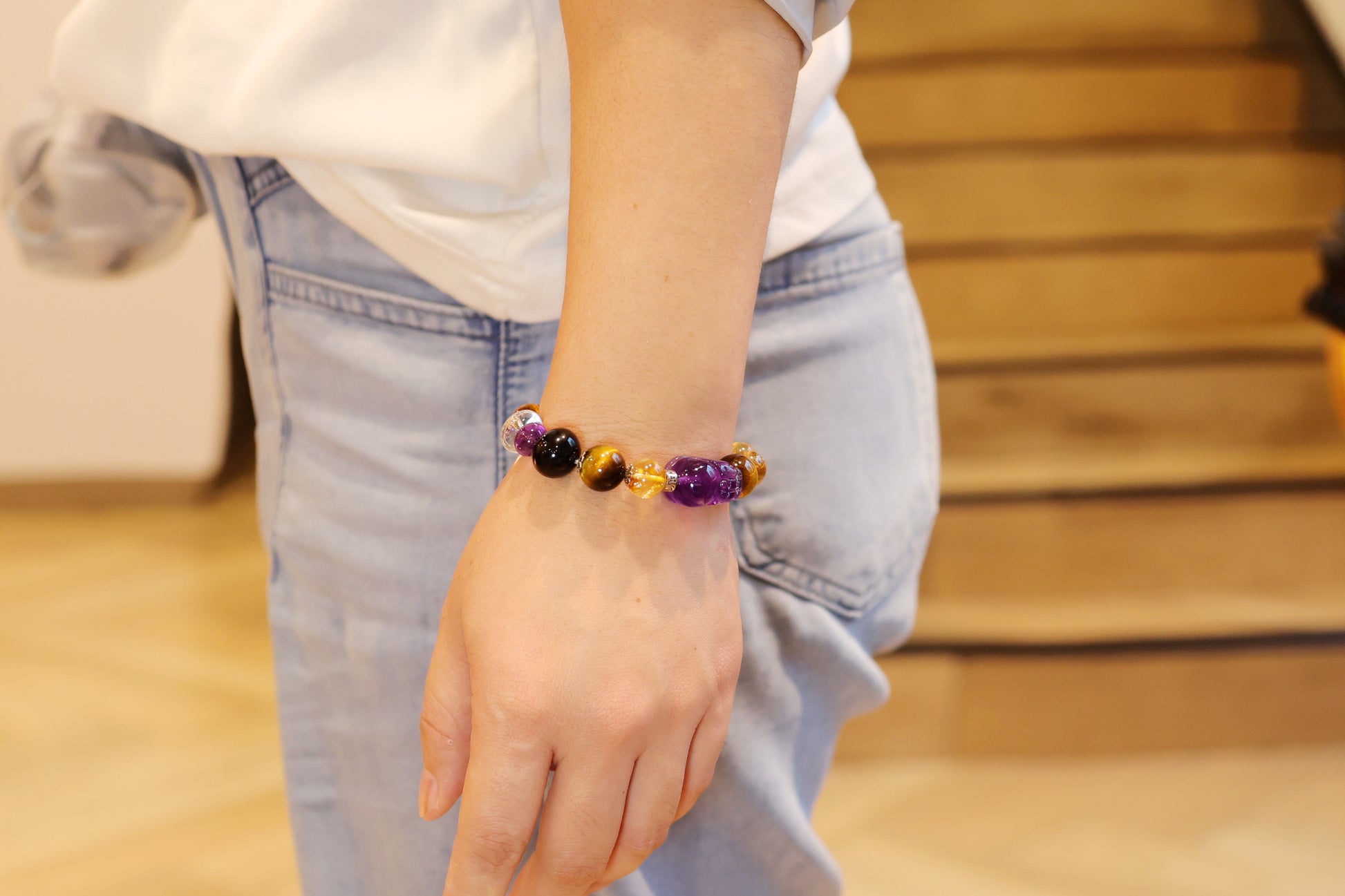 OMenergy LaiCai/Prosperity Flow Five Elements Bracelet