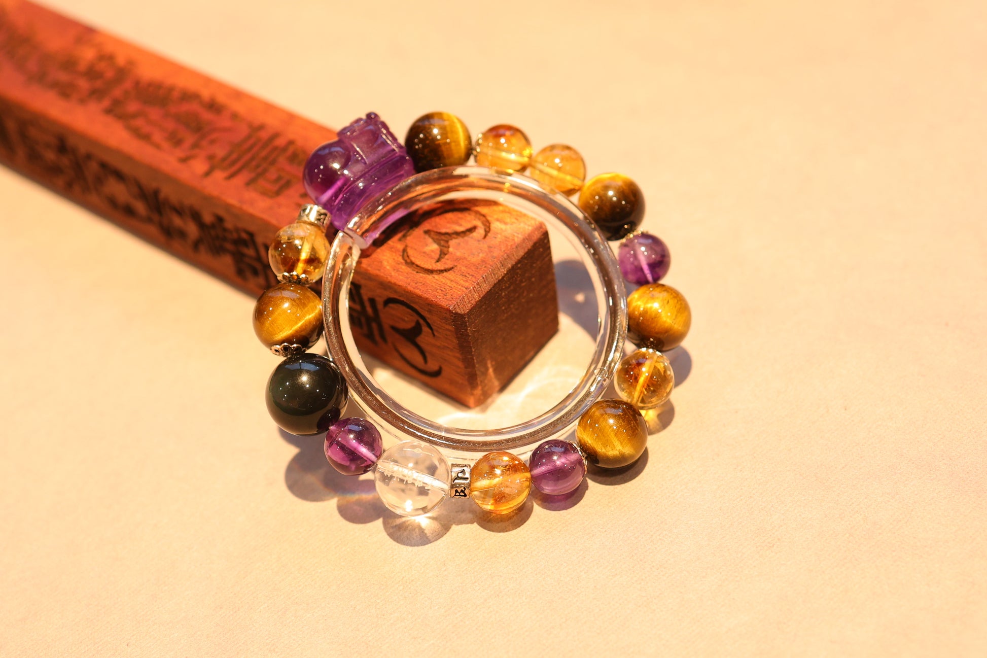 OMenergy LaiCai/Prosperity Flow Five Elements Bracelet